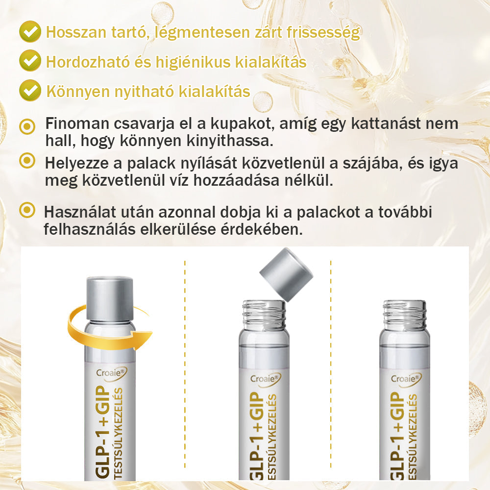 đđș OrszĂĄgos GyĂłgyszerĂ©szeti Ă©s Ălelmiszer-higiĂ©niai IntĂ©zet (OGYĂI) | Hivatalos magyar mĂĄrka â CroaieÂź Tirapapeptid OrĂĄlis Oldat GIP + GLP-1 KettĆs HatĂĄsĂș Fejlett FogyĂłkĂșrĂĄs Formula â Naponta egyszer, akĂĄr 7 nap alatt is eredmĂ©nyt ad đ