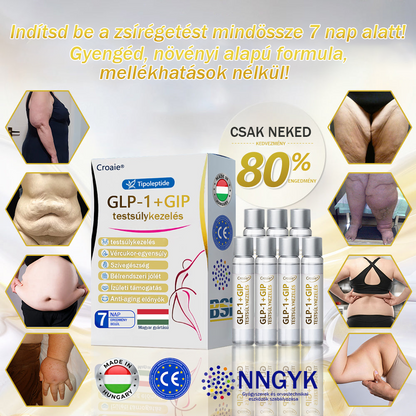 🇭🇺 Országos Gyógyszerészeti és Élelmiszer-higiéniai Intézet (OGYÉI) | Hivatalos magyar márka — Croaie® Tirapapeptid Orális Oldat GIP + GLP-1 Kettős Hatású Fejlett Fogyókúrás Formula – Naponta egyszer, akár 7 nap alatt is eredményt ad 🏅
