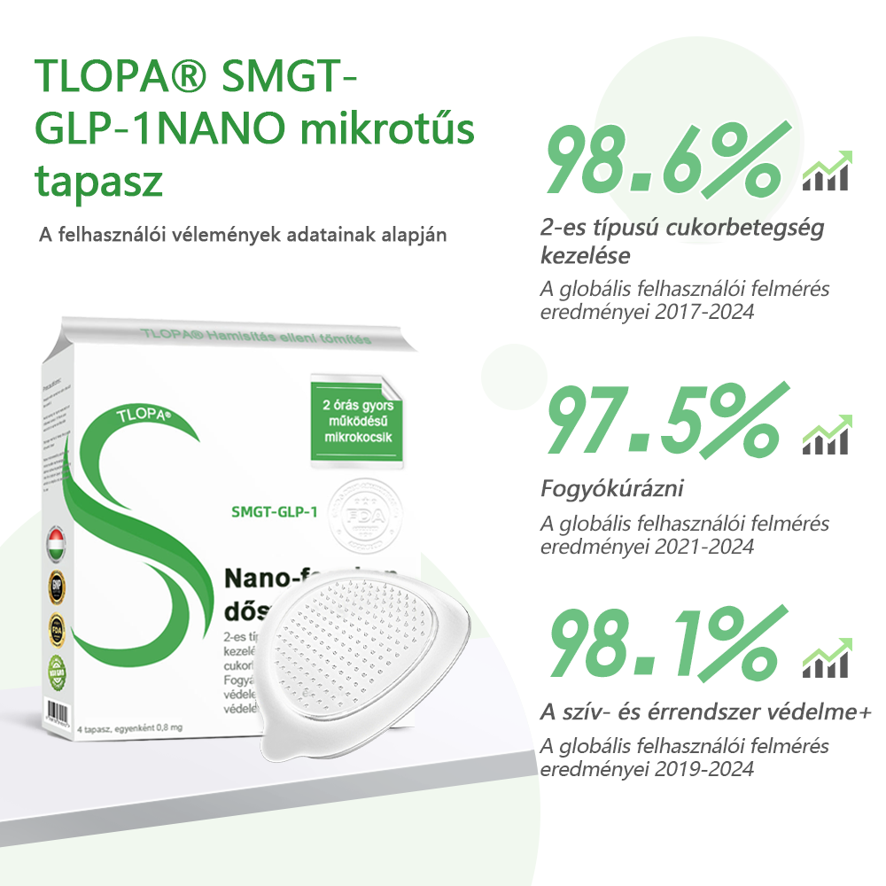 ✨[7 napon belül eredményt lát]🌻𝗧𝗟𝗢𝗣𝗔® 𝗚𝗟𝗣-𝟭 Nano Microneedle Patch🎀（Fájdalommentes, hosszan tartó, cukorbetegség, elhízás és szív- és érrendszeri betegségek kezelésére）🎀