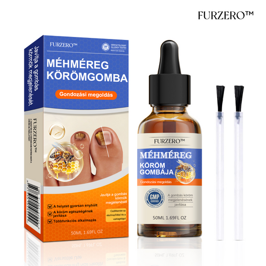 👣🐝🐝Furzero™ Méhméreg Körömgomba Kezelőoldat: Teljes megoldás a körömgomba problémájára🌟👣
