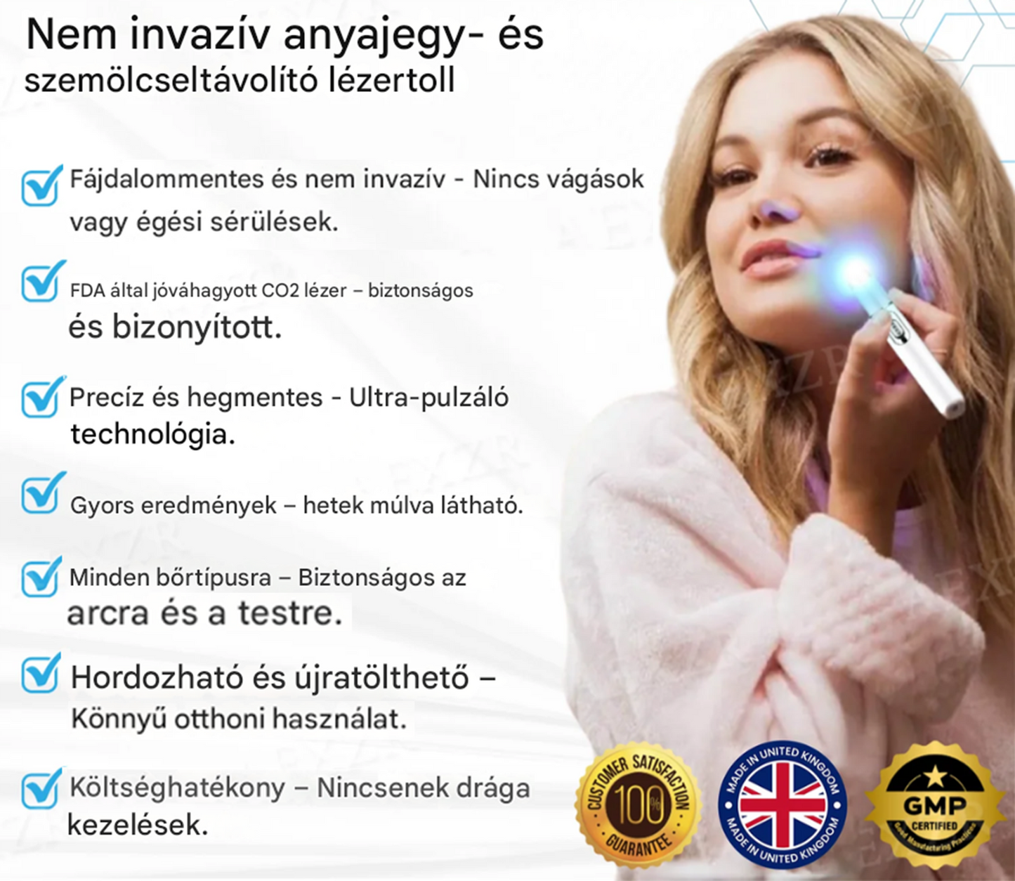 🔥Bikenda® non-invazív anyajegy- és szemölcseltávolító lézertoll🔥🔥🔥