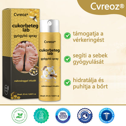 Cvreoz® méhméreg gyógyító spray a sebek gyógyulására és regenerálására a kezeken és a lábakon🌿🌿
