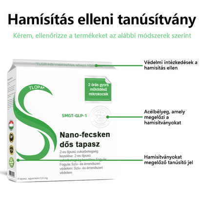 ✨[7 napon belül eredményt lát]🌻𝗧𝗟𝗢𝗣𝗔® 𝗚𝗟𝗣-𝟭 Nano Microneedle Patch🎀（Fájdalommentes, hosszan tartó, cukorbetegség, elhízás és szív- és érrendszeri betegségek kezelésére）🎀