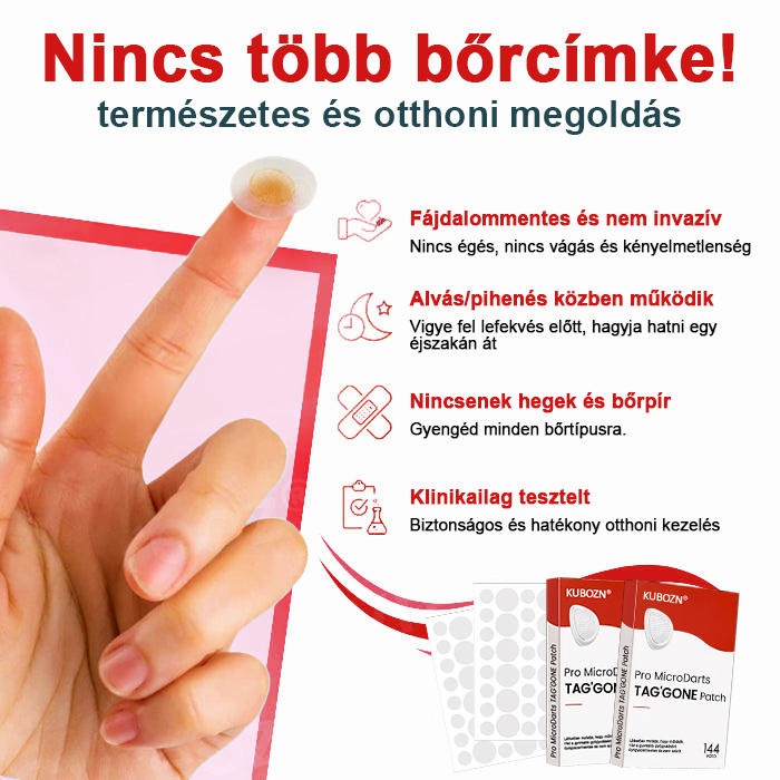 KUBOZN® Nano-mikrotűs bőrcímke-eltávolító tapaszok✨✨✨
