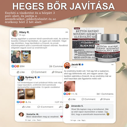 ✅ Zvoevo® Fekete Rizses Bőrregeneráló Krém 👨‍⚕️ (Szemölcsök, bőrkinövések, foltok és hiperpigmentáció kezelésére)✅