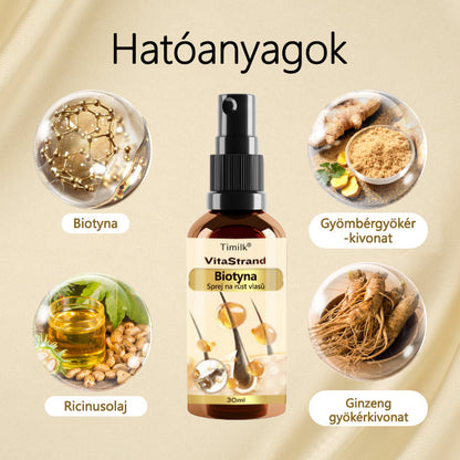 Timilk® VitaStrand Biotin hajnövekedést elősegítő spray✅ Sűrű, fényes haj néhány hét alatt🔥