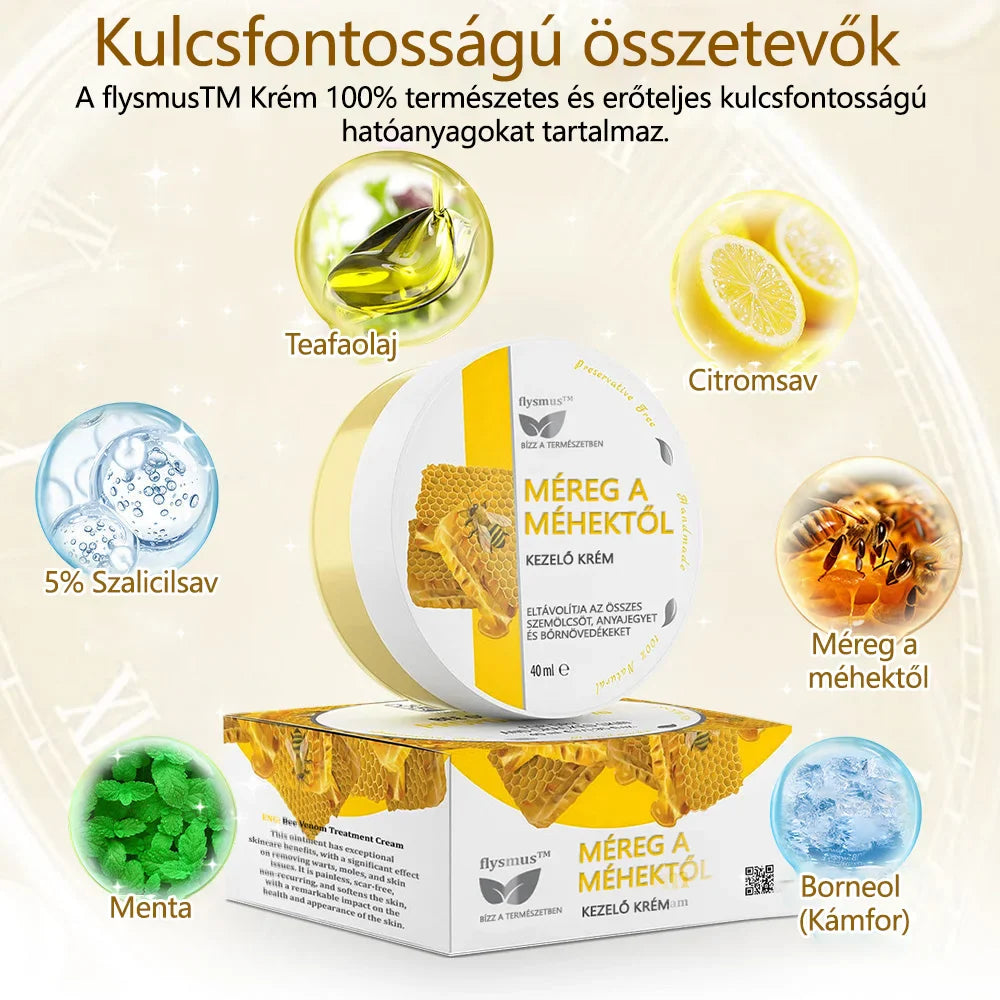 ✅flysmus™ méhméreg kezelő krém🐝: Ekcéma, pikkelysömör, akne, rosacea, gombás fertőzések, szemölcsök kezelése🐝🐝